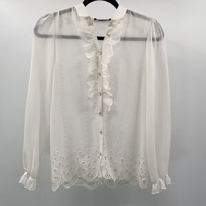 The kooples white lace top